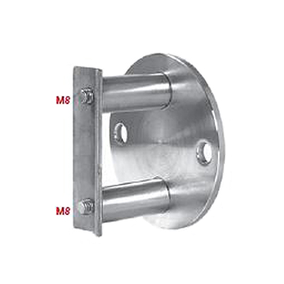 Support lat�ral de tube inox 316 satin� A4 �42,4mm ext�rieur support lat�ral platine � plaque